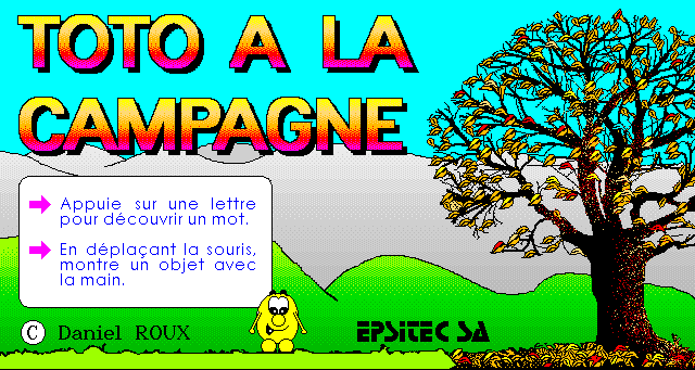 Toto a la campagne - Adventure game set in the countryside.